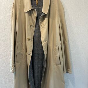 Burberry Beige Trench Coat with Plaid Lining